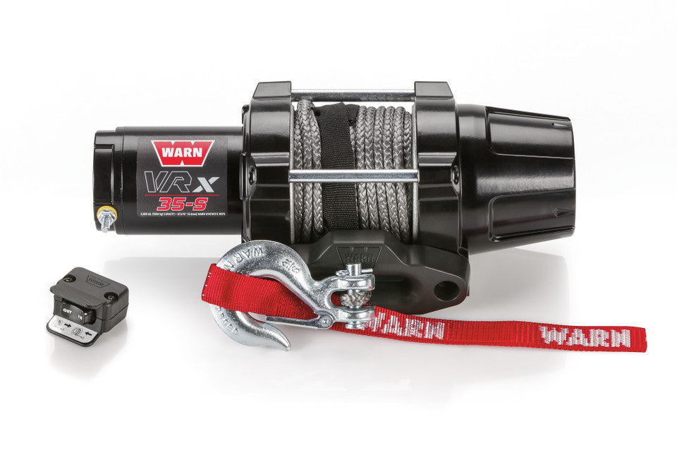 WARN VRX 35-S ATV WINCH - 3500LB SYNTHETIC ROPE