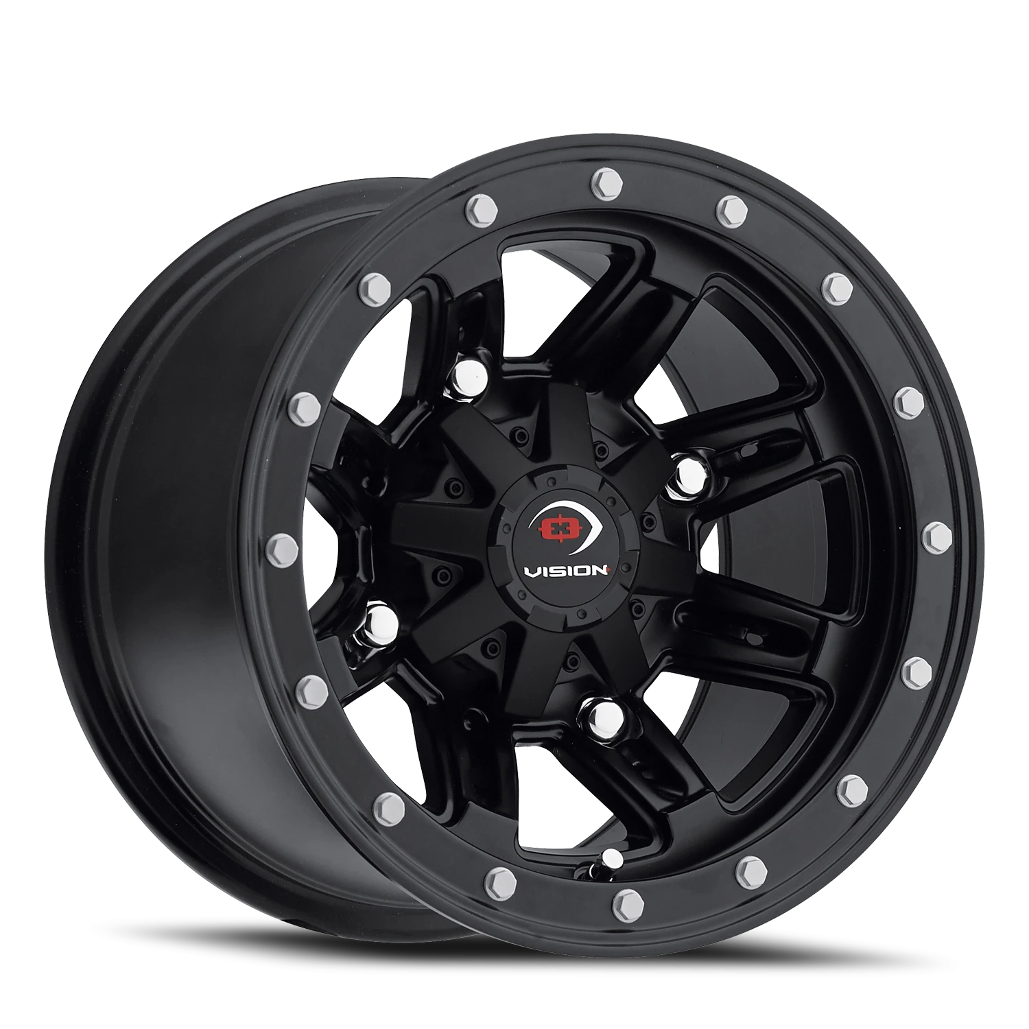 Polaris Sportsman Wheel & Tire Package – SunF A051 All-Terrian on Vision 550 (25x12, 4×156)