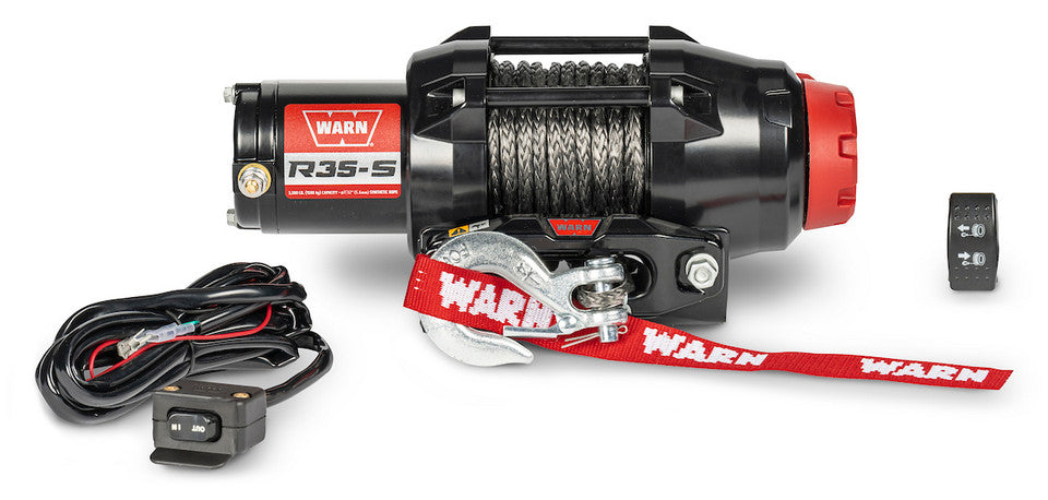 WARN R35-S ATV WINCH - 3500LB SYNTHETIC ROPE