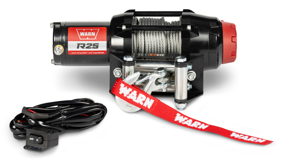 WARN R25 ATV WINCH - 2500LB STEEL CABLE