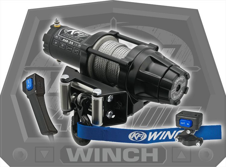 KFI ASSAULT SERIES ATV WINCH - 2500LB STEEL CABLE