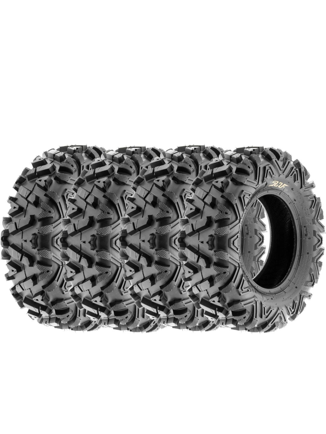 Polaris Sportsman Wheel & Tire Package – SunF A051 All-Terrian on Vision 550 (25x12, 4×156)